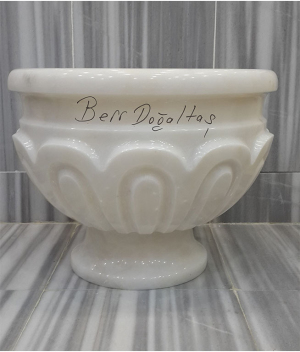 beyaz canak işlemeli 45x25